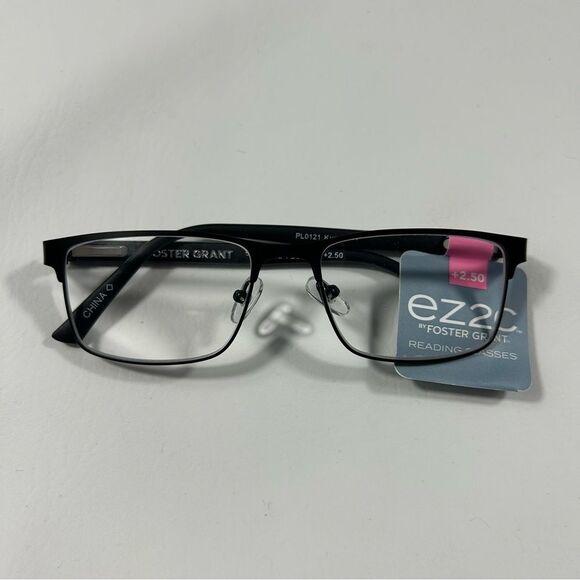 Foster Grant - Black and Grey Reading Glasses - 2.50 - Picture 1 of 4